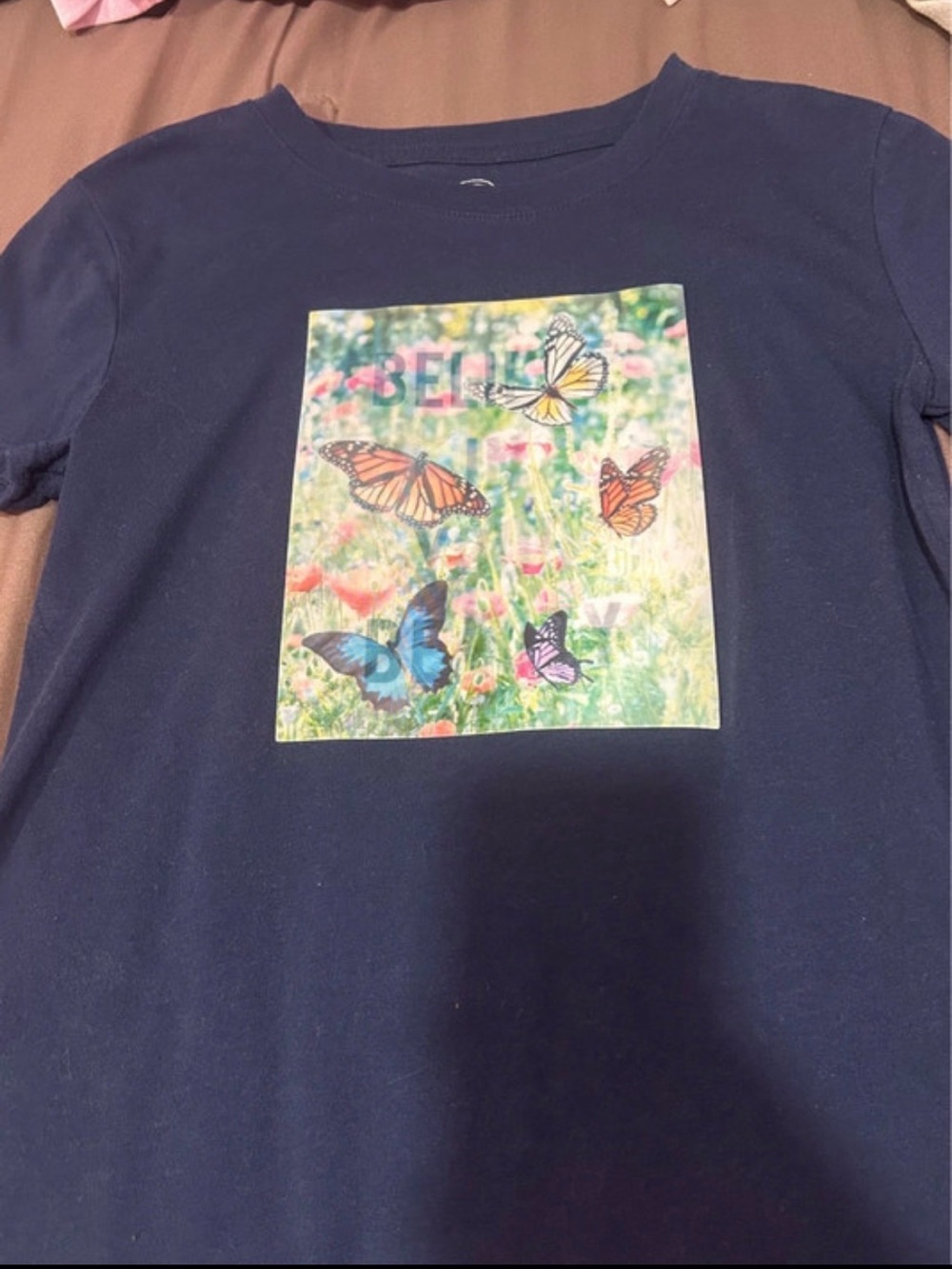 Girls' lenticular Butterfly Graphic Tee